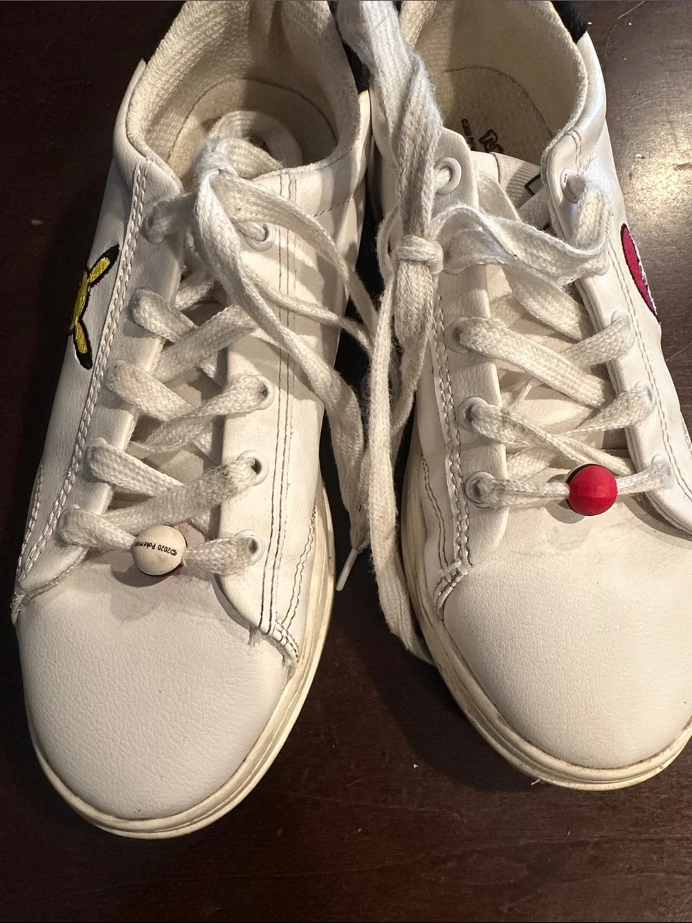 Zara White Kids Sneakers with Pikachu & Poké Ball Embroidery